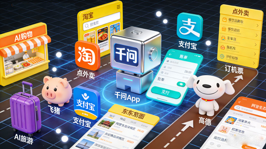 千问App接入淘宝、闪购，测试AI购物功能